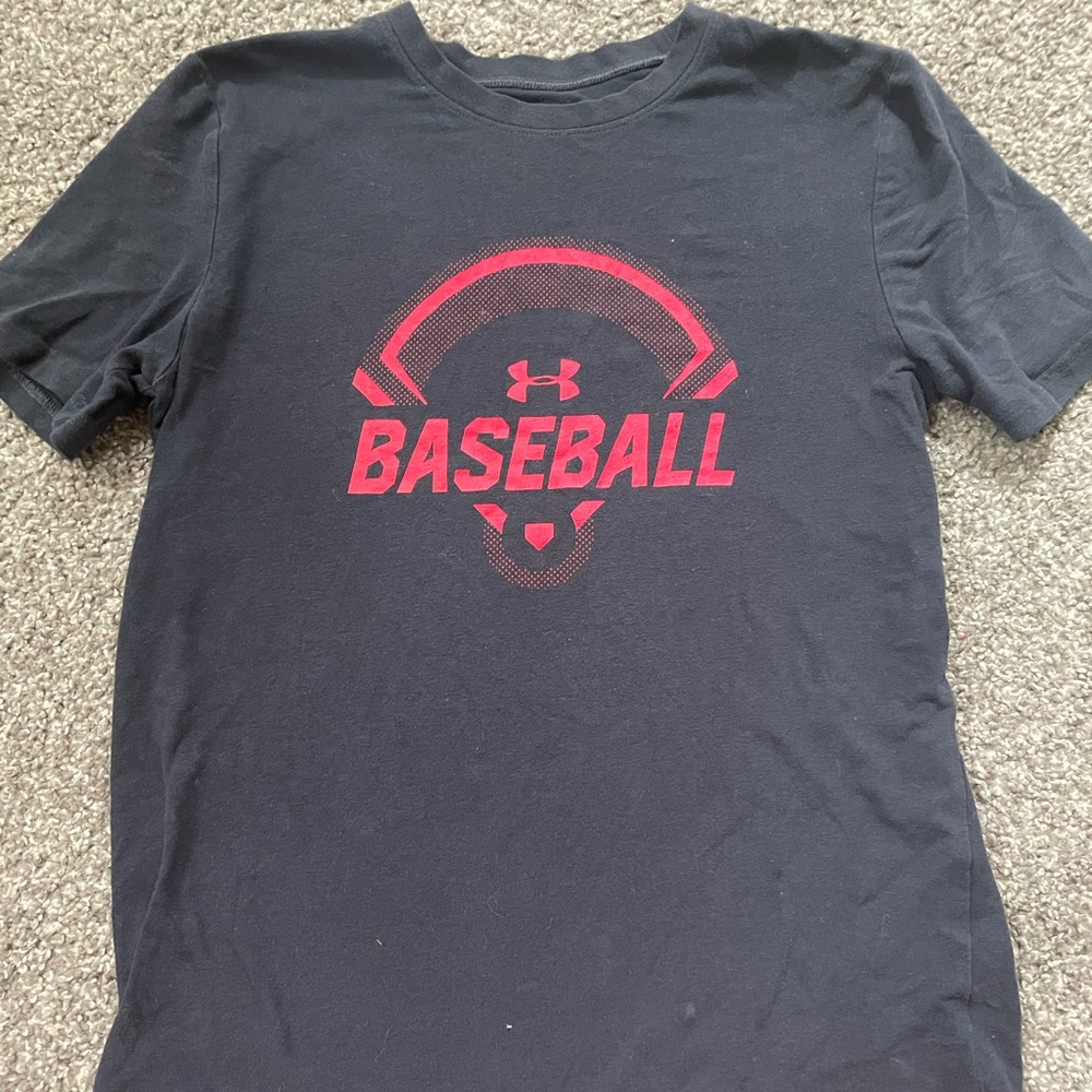 Boys Size Large Under Armour Baseball T-Shirt